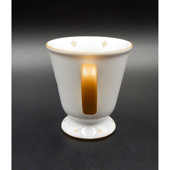 Disney Parks Beauty And The Beast Silhouette White And Gold Crest Fleur-de-lis - Picture 4 of 8